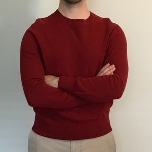 Banana Republic Crew Neck Sweater in red
